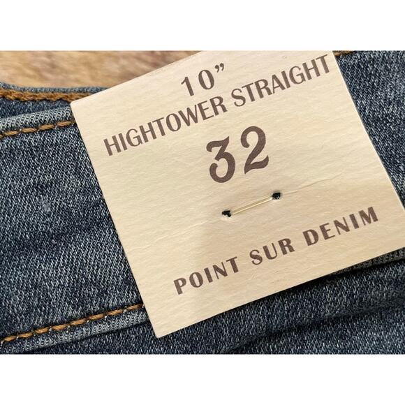 NWT J.Crew Point Sur Hightower Straight Jean in Vivid Indigo Wash, Size 32 - Picture 9 of 13